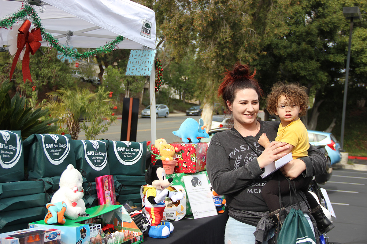 Photo from holiday giving san diego, SAY San Diego's Holiday Hopes Event