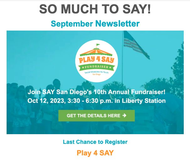 SAY San Diego Blog San Diego, California